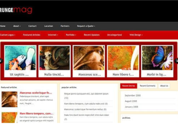 Elegant Themes GrungeMag WordPress Theme