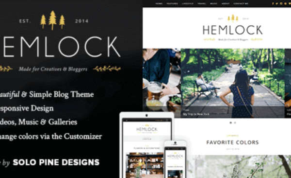 Hemlock WordPress Blog Theme