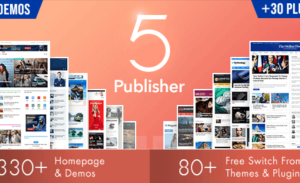 Publisher WordPress Theme Magazine Blog Newspaper