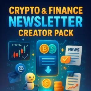 Crypto & Finance Newsletter Creator Pack - 3 GPTs