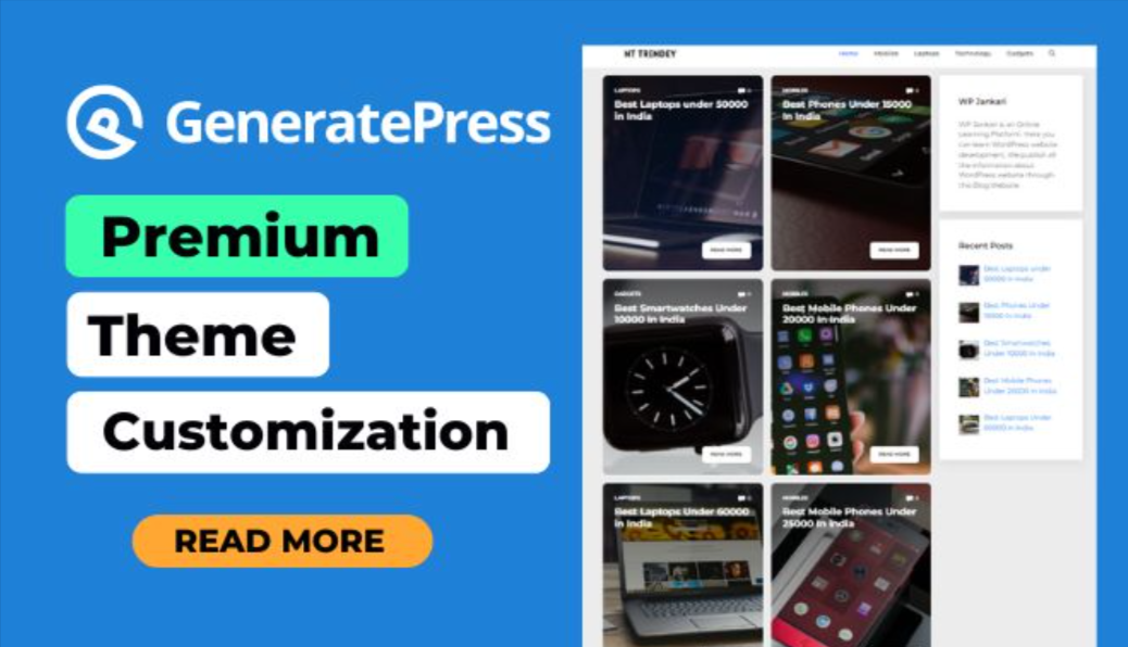 Customization Using GenerateBlocks