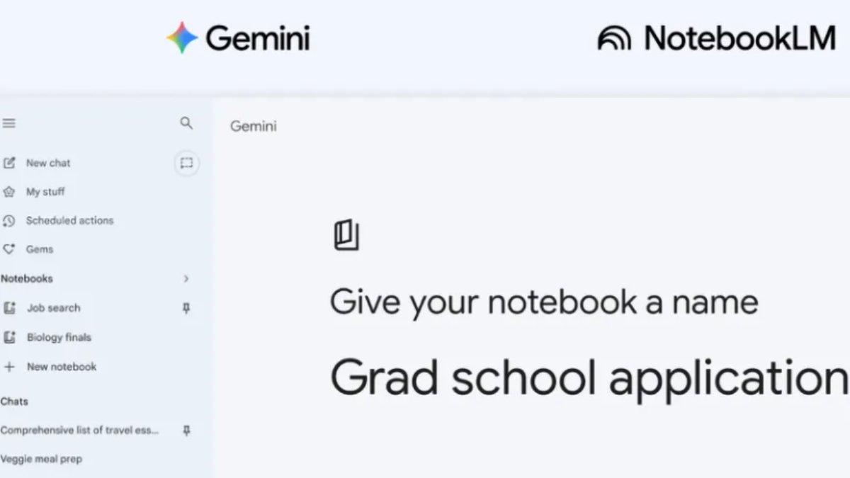 Google brings new Notebook feature in Gemini, it will handle many tasks including chat-research, files etc.
