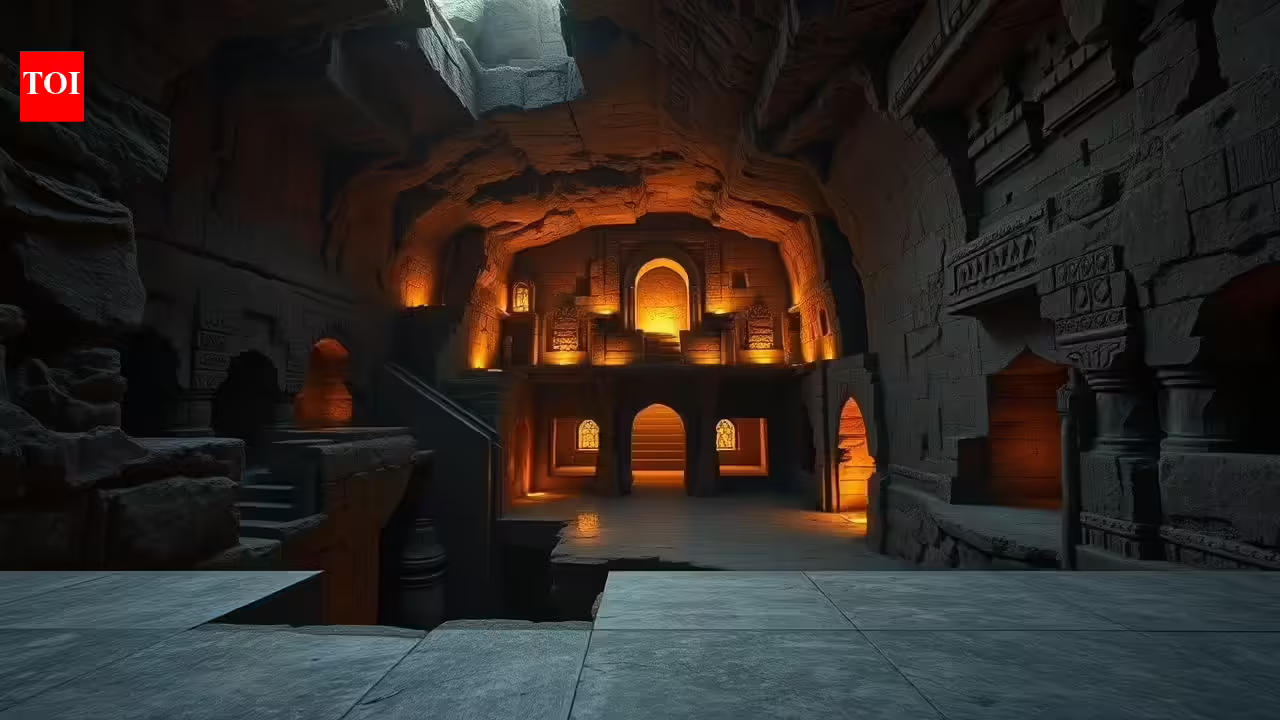 In 1963, a homeowner knocking through a basement wall found an ancient underground city large enough to shelter thousands.