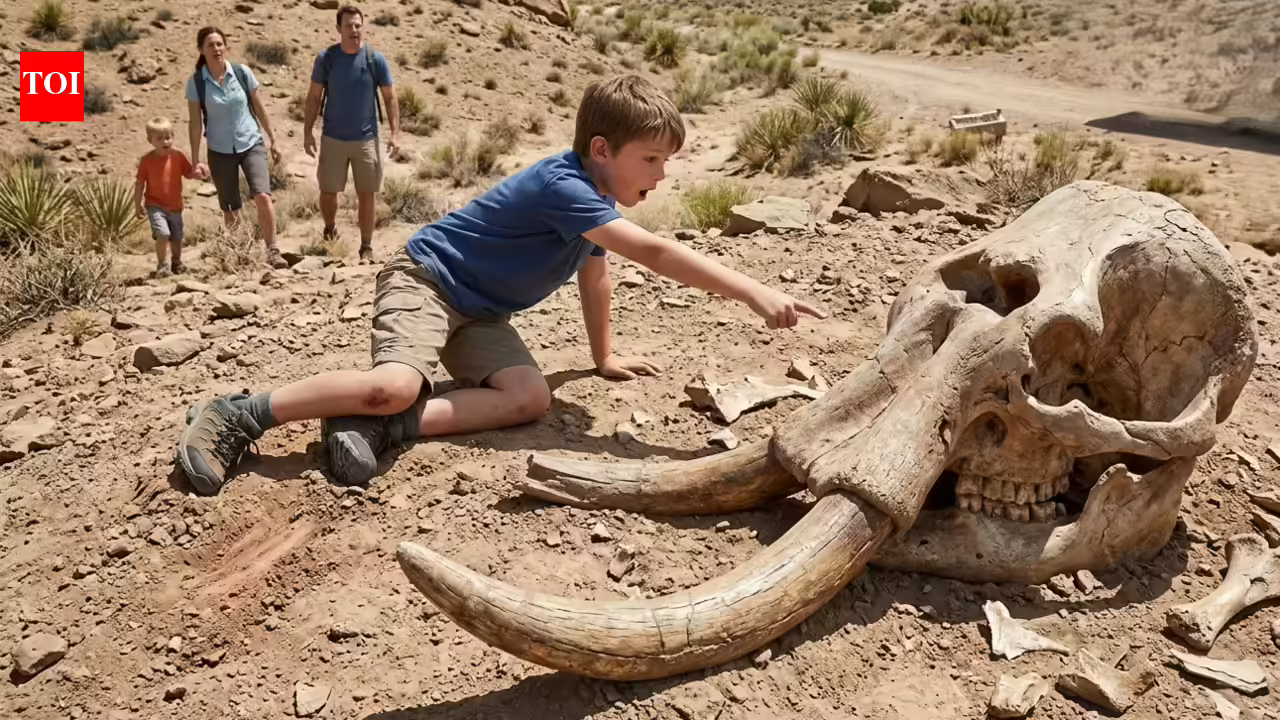 In 2016, a child tripped over bone fragments and accidentally led scientists to a million-year-old prehistoric mammal skull.