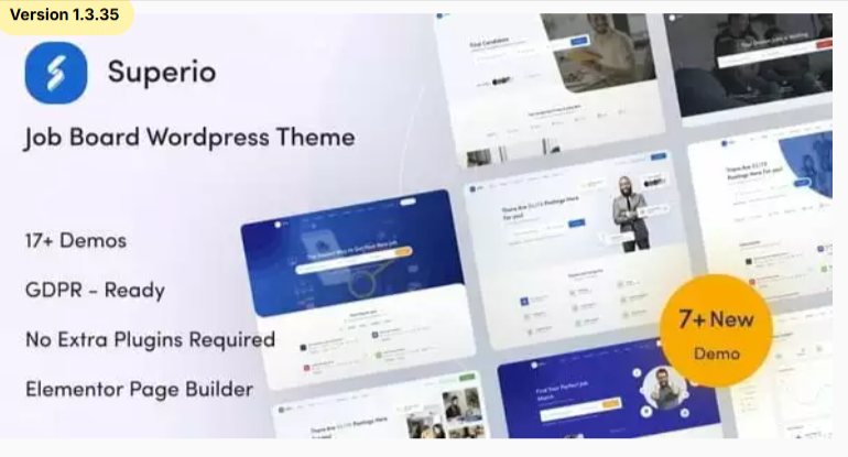 Superio – Job Board WordPress Theme