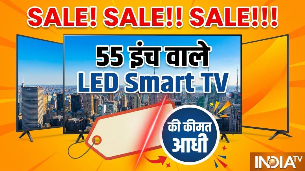 55 inch LED Smart TV available at half price, strong offer on Amazon-Flipkart