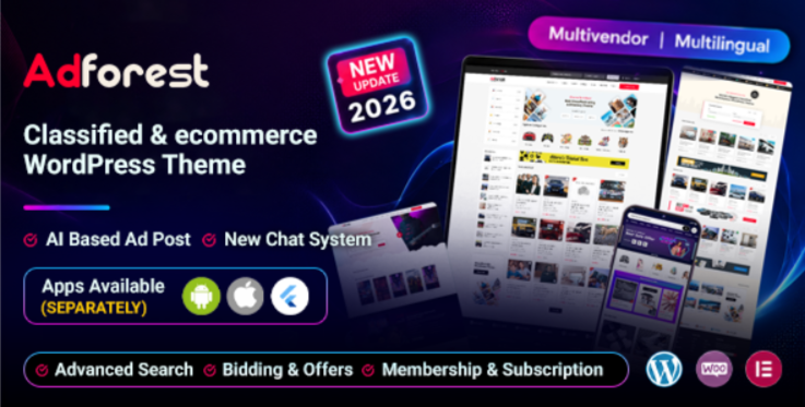 AdForest – Classified Ads WordPress Theme